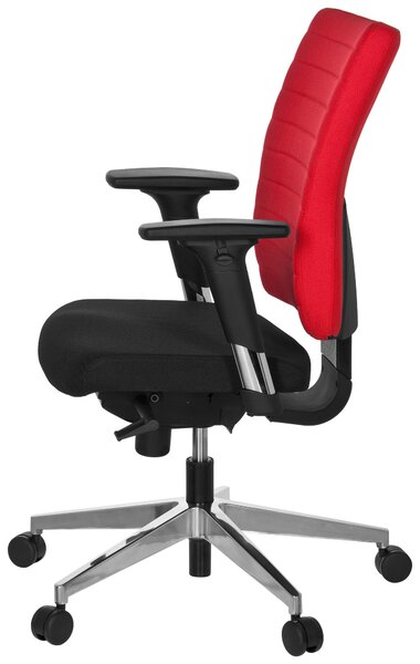 OTOČNÁ STOLIČKA, plochá tkanina, červená, čierna MID.YOU - Online Only kancelárie, Online Only