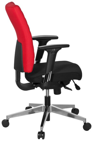 OTOČNÁ STOLIČKA, plochá tkanina, červená, čierna MID.YOU - Online Only kancelárie, Online Only