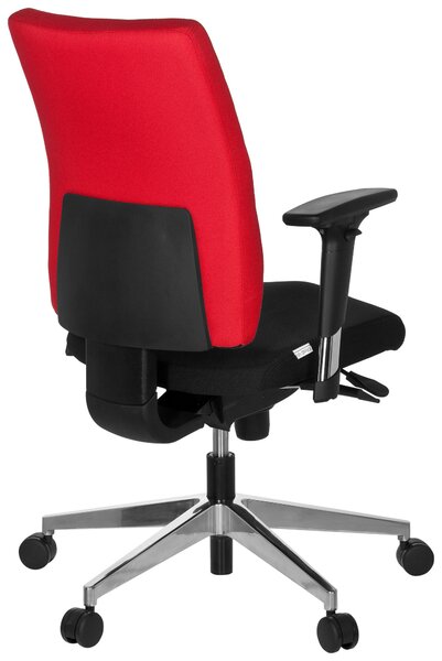OTOČNÁ STOLIČKA, plochá tkanina, červená, čierna MID.YOU - Online Only kancelárie, Online Only