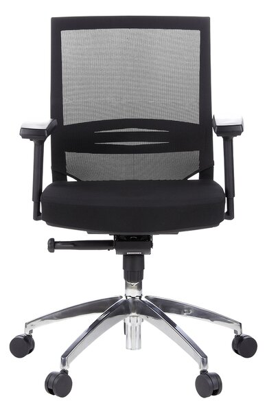 OTOČNÁ STOLIČKA, sieťovina, plochá tkanina, čierna MID.YOU - Online Only kancelárie, Online Only