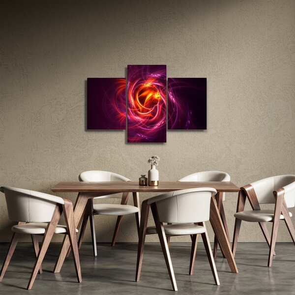 Obraz svietiacej modernej abstrakcie (90x60 cm)