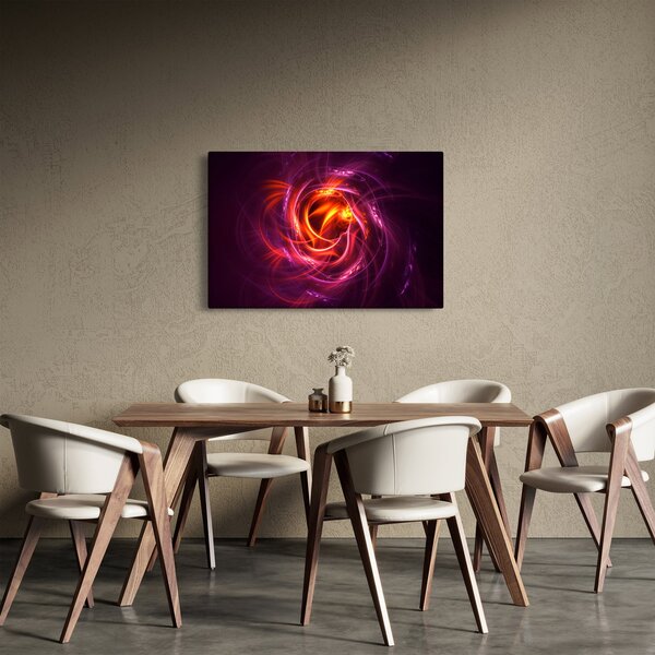 Obraz svietiacej modernej abstrakcie (90x60 cm)