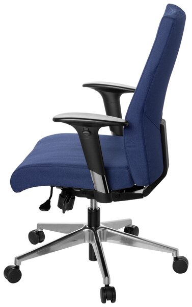 OTOČNÁ STOLIČKA, plochá tkanina, čierna, tmavomodrá MID.YOU - Online Only kancelárie, Online Only