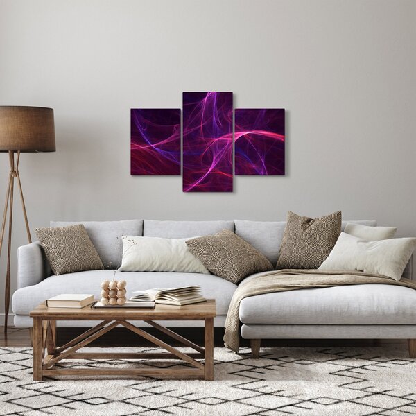 Abstraktný obraz kriviek (90x60 cm)