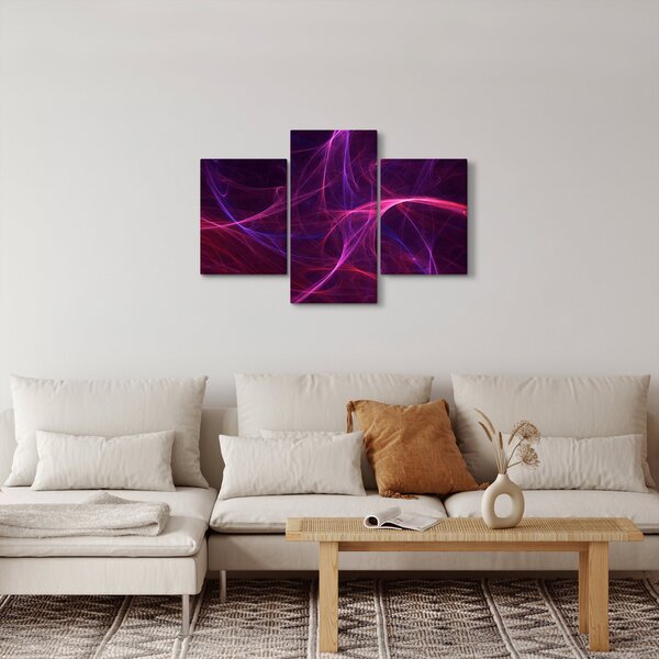 Abstraktný obraz kriviek (90x60 cm)