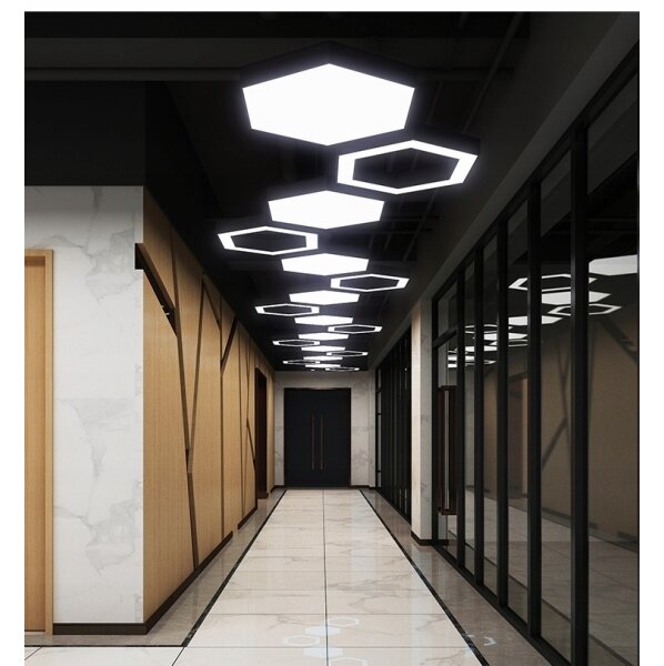 LED luster na lanku LED/20W/230V, čierny