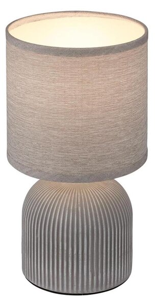Brilo - Stolová lampa INO 1xE14/10W/230V sivá