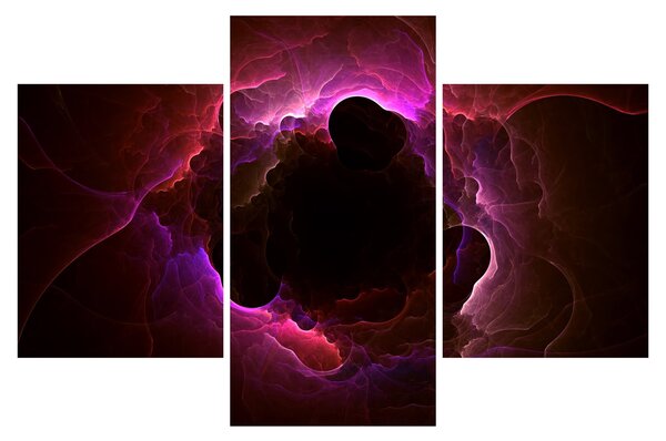 Obraz - abstrakcie mraku (90x60 cm)