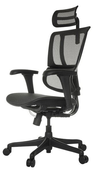 OTOČNÁ STOLIČKA, sieť, čierna MID.YOU - Online Only kancelárie, Online Only
