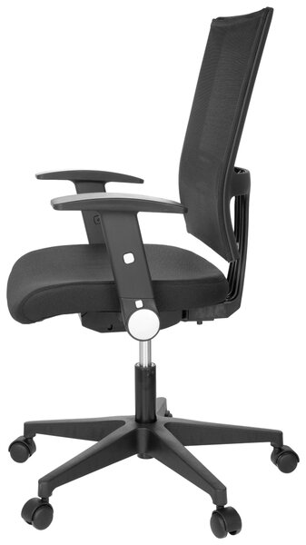 OTOČNÁ STOLIČKA, sieťovina, plochá tkanina, čierna MID.YOU - Online Only kancelárie, Online Only