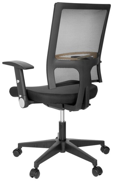 OTOČNÁ STOLIČKA, sieťovina, plochá tkanina, čierna MID.YOU - Online Only kancelárie, Online Only