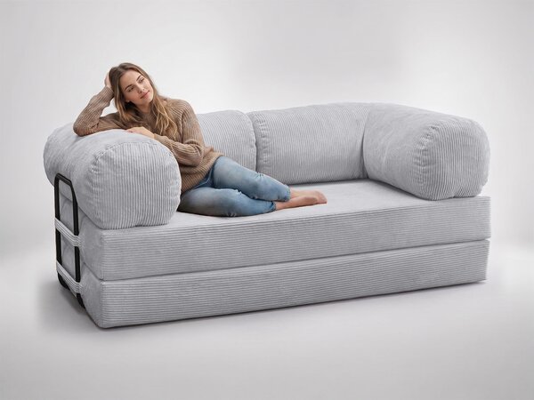 Rozkladacia pohovka Muno - sivá