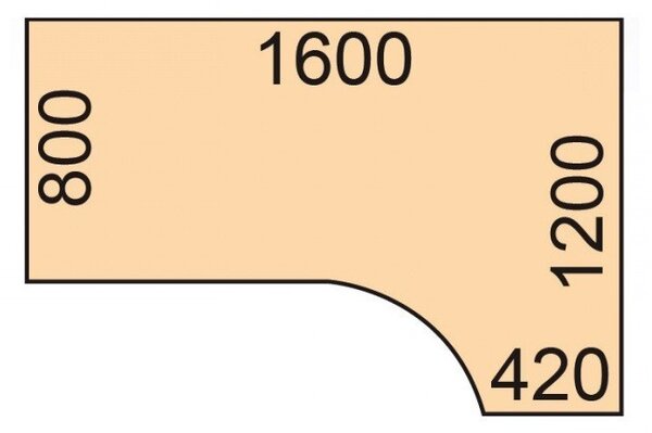 Rohový výškovo nastaviteľný stôl, 160x120 cm, 1 motor, L/P, biela podnož, biela