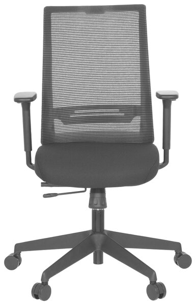 OTOČNÁ STOLIČKA, sieťovina, plochá tkanina, čierna MID.YOU - Online Only kancelárie, Online Only