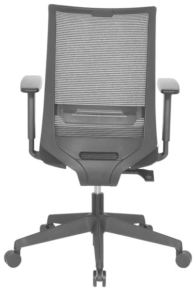 OTOČNÁ STOLIČKA, sieťovina, plochá tkanina, čierna MID.YOU - Online Only kancelárie, Online Only
