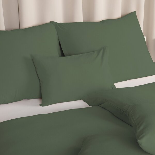 Biante Ľanové posteľné obliečky LEN-020 Khaki zelené 140x200 cm