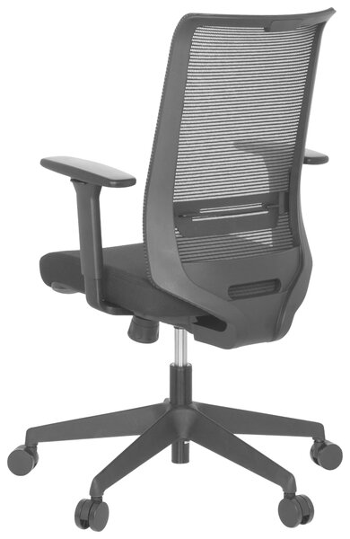OTOČNÁ STOLIČKA, sieťovina, plochá tkanina, čierna MID.YOU - Online Only kancelárie, Online Only