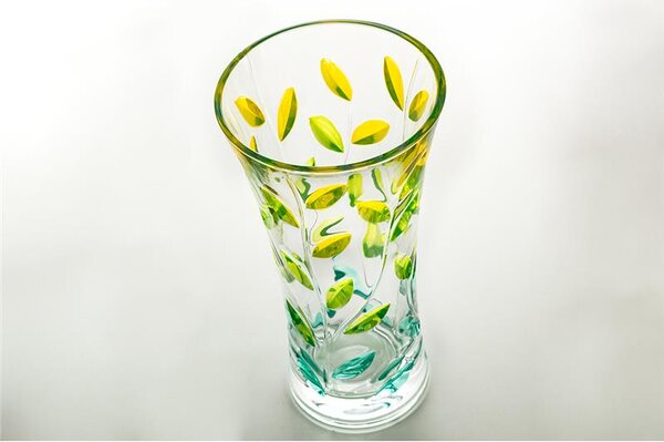 KRIŠTÁĽOVÁ VÁZA BOHEMIA PRESTIGE LAURUS SUMMER 300MM