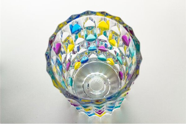 KRIŠTÁĽOVÁ VÁZA BOHEMIA PRESTIGE JOKER COLOUR 280MM