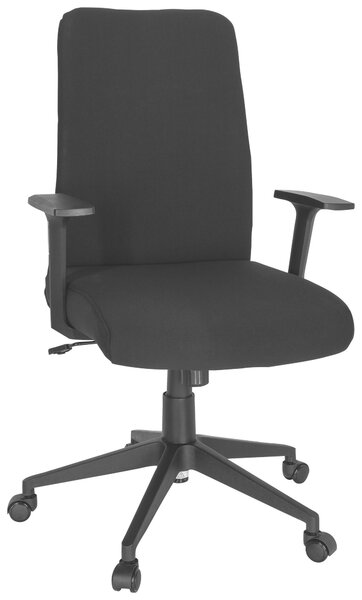 OTOČNÁ STOLIČKA, plochá tkanina, čierna MID.YOU - Online Only kancelárie, Online Only