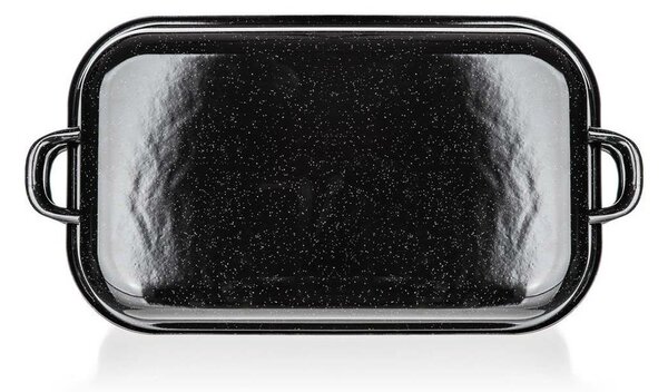 Banquet 2-dielny hranatý smaltovaný pekáč CULINARIA Black, 35 cm
