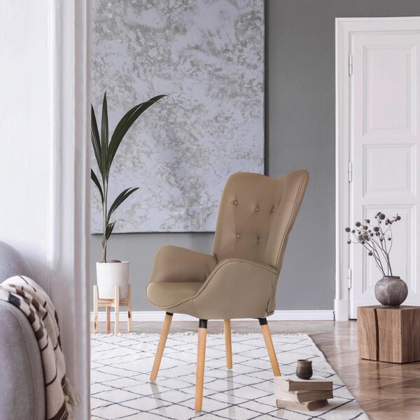 KRESLO UŠIAK, textil, tmavosivá MID.YOU - Kreslá, Online Only