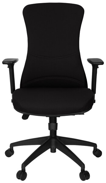 OTOČNÁ STOLIČKA, plochá tkanina, čierna MID.YOU - Online Only kancelárie, Online Only