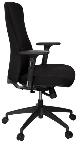 OTOČNÁ STOLIČKA, plochá tkanina, čierna MID.YOU - Online Only kancelárie, Online Only