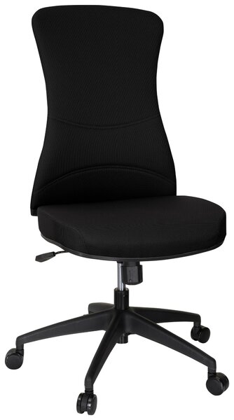 OTOČNÁ STOLIČKA, plochá tkanina, čierna MID.YOU - Online Only kancelárie, Online Only