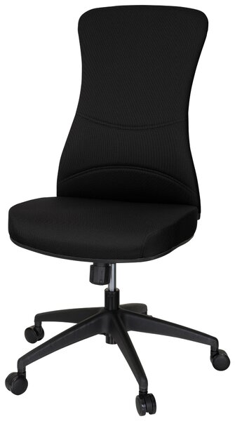 OTOČNÁ STOLIČKA, plochá tkanina, čierna MID.YOU - Online Only kancelárie, Online Only