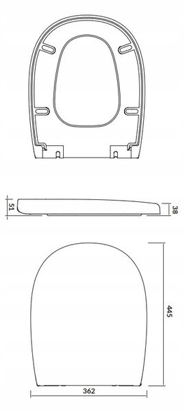 Cersanit Arteco WC sedátko duroplast / antibakteriálne, biela, K667-001