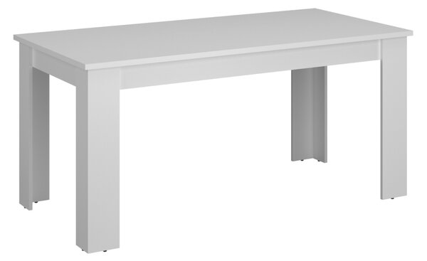 KONDELA Jedálenský rozkladací stôl, biela, 160-210x90 cm, ERODIN