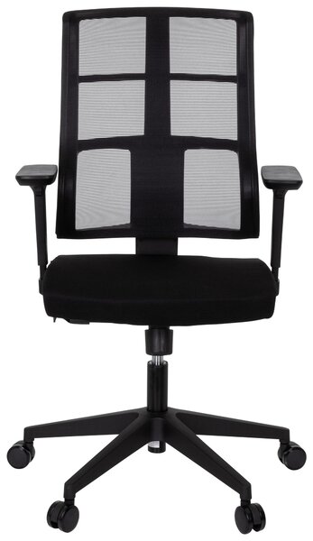 OTOČNÁ STOLIČKA, sieťovina, plochá tkanina, čierna MID.YOU - Online Only kancelárie, Online Only