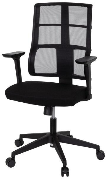 OTOČNÁ STOLIČKA, sieťovina, plochá tkanina, čierna MID.YOU - Online Only kancelárie, Online Only