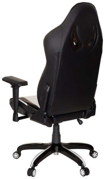 HERNÁ STOLIČKA, vzhľad kože, čierna, biela MID.YOU - Online Only kancelárie, Online Only