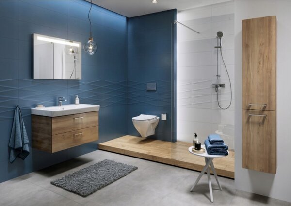 Cersanit Mille - závesná wc misa CleanOn so SLIM pomaly padajúcim sedátkom z duroplastu, SET B291, biela, S701-453