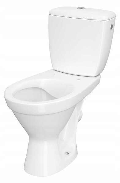 Cersanit Cersania SimpleOn 010 - WC kombi 3/6l + Slim sedátko s pomalým zatváraním z duroplastu, horizontálny odpad, biela, K11-2338