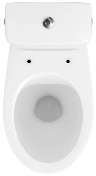 Cersanit Cersania SimpleOn 010 - WC kombi 3/6l + sedátko s pomalým zatváraním z duroplastu, horizontálny odpad, biela, K11-2339
