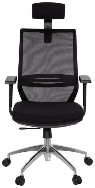 OTOČNÁ STOLIČKA, sieťovina, plochá tkanina, čierna MID.YOU - Online Only kancelárie, Online Only