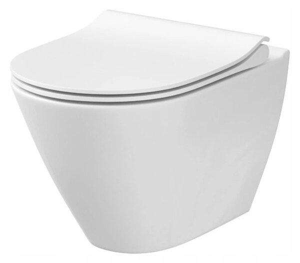 Cersanit City Oval CleaOn, závesná wc misa bez sedátka, biela, K35-025