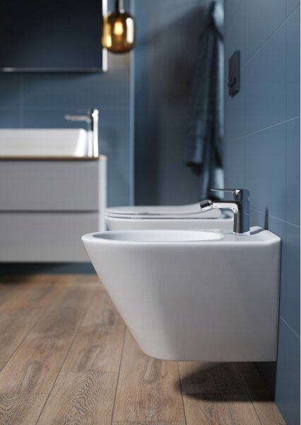 Cersanit City Oval, závesný bidet 52x37cm, biela, K35-043