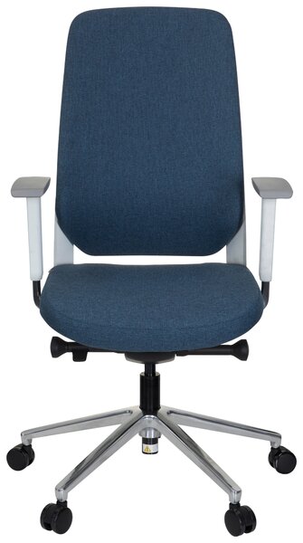 OTOČNÁ STOLIČKA, plochá tkanina, modrá, biela MID.YOU - Online Only kancelárie, Online Only
