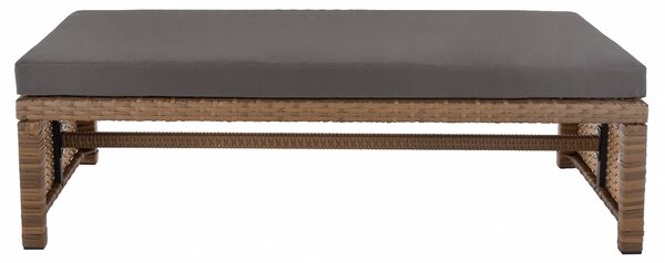 KONDELA Záhradný ratanový set, sivohnedá/svetlohnedá, SAGIR
