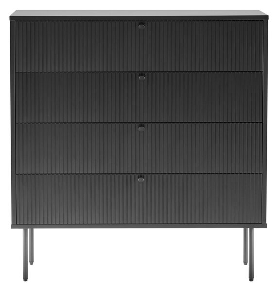 KOMODA, čierna, 90/95/40 cm MID.YOU - Komody, Online Only