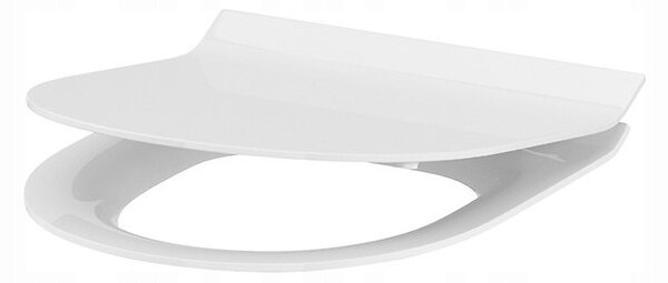Cersanit Crea Clean On, oválna kombi misa vrátane Slim sedátka z duroplastu, biela, K114-023