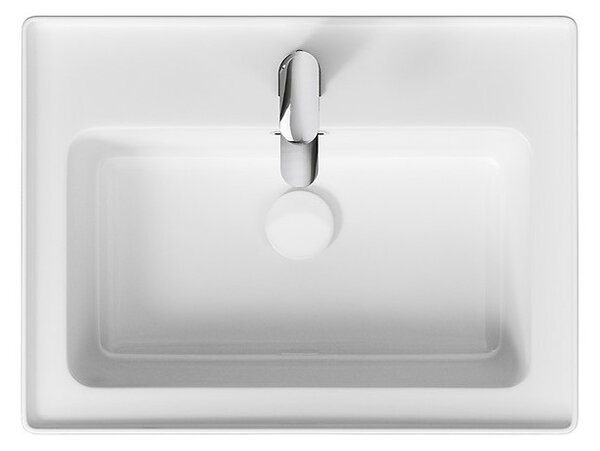 Cersanit Crea, závesná skrinka s umývadlom 60cm, set B114, dub, S801-288