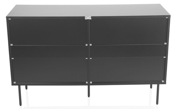 KOMODA, čierna, 120/40/75 cm MID.YOU - Komody, Online Only