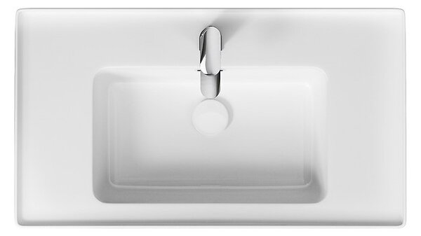 Cersanit Crea, závesná skrinka s umývadlom 80cm, set B115, dub, S801-289