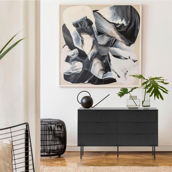 KOMODA, čierna, 120/40/75 cm MID.YOU - Komody, Online Only