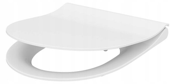 Cersanit Mille Plus CleanOn, závesná WC misa 500x360x365 mm + sedadlo z duroplastu s pomalým zatváraním, biela, S701-454